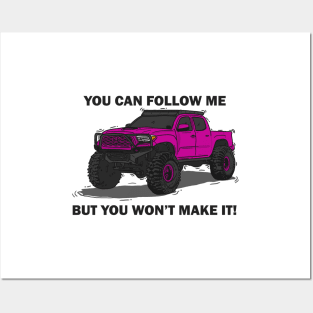 Toyota 4Runner Monster - Pink Posters and Art